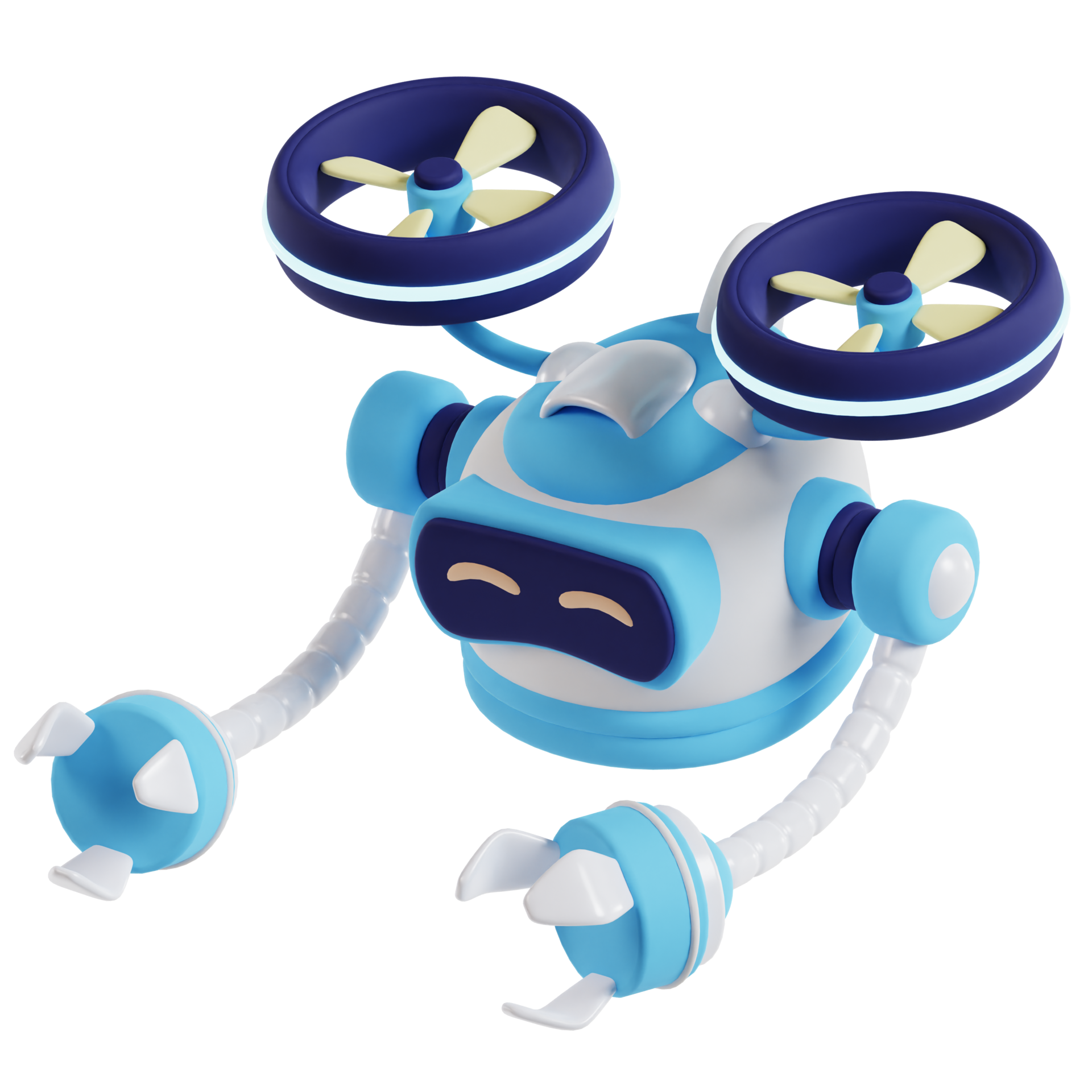 Drone Robot 3d artificial intelligence icon 21820176 PNG