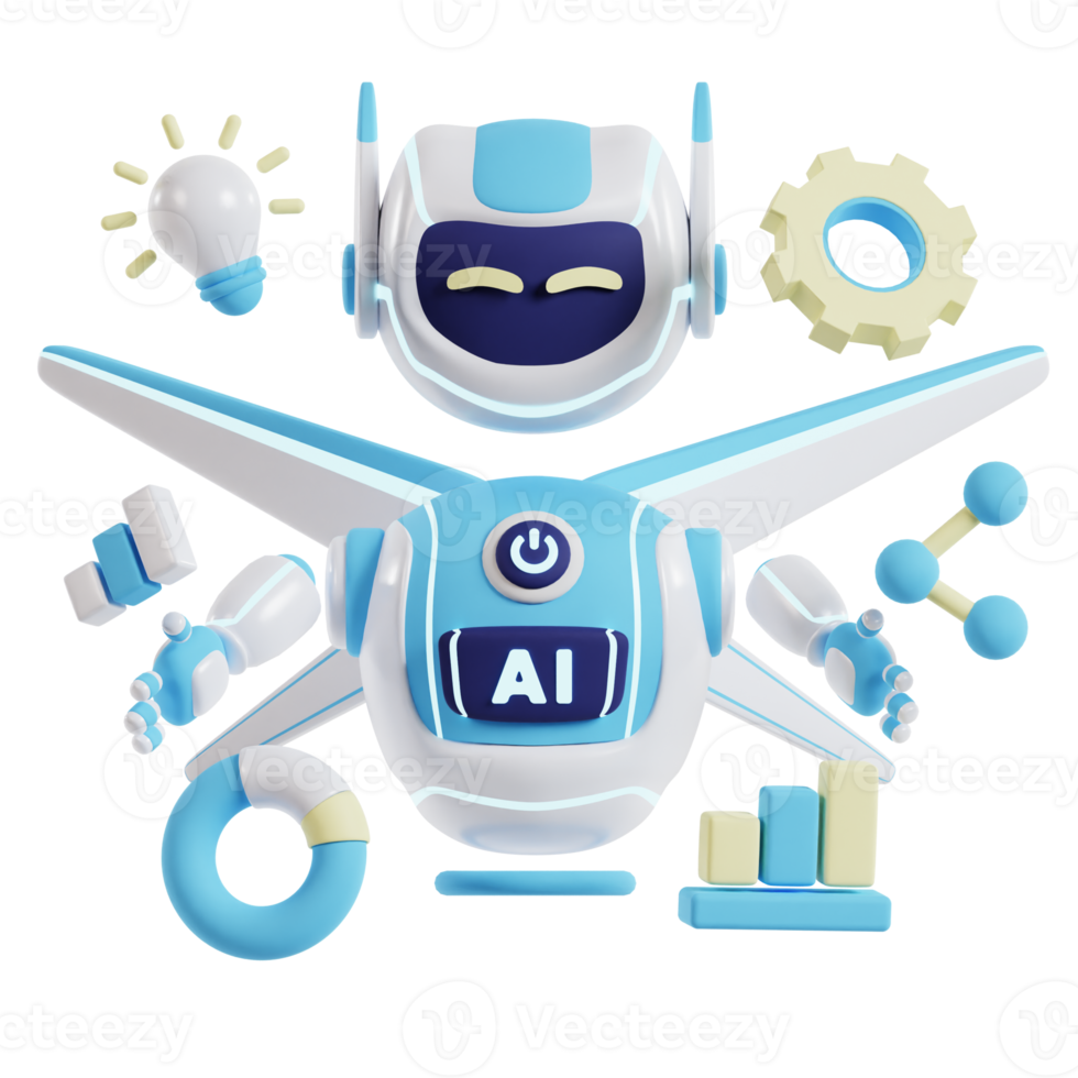 ai attività commerciale analista 3d artificiale intelligenza icona png