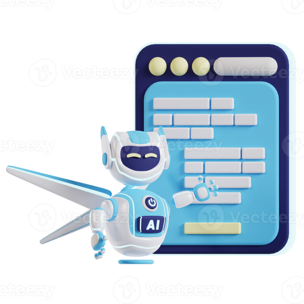 ai Roboter die Info Grafik 3d künstlich Intelligenz Symbol png