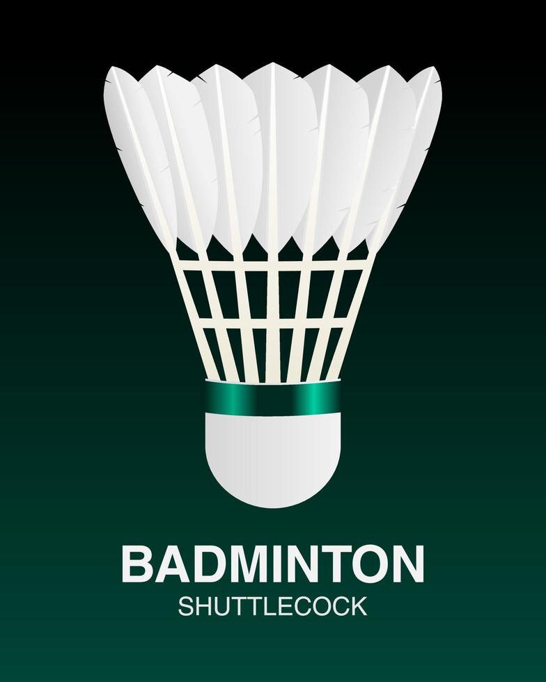 Badminton shuttlecock vector illustration