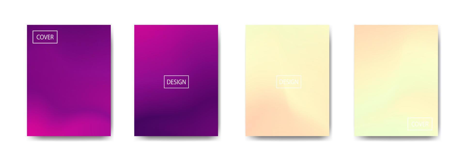 set of abstract background with beautiful gradation color, colorful background for poster flyer banner backdrop.vertical banner.cool fluid background vector illustration
