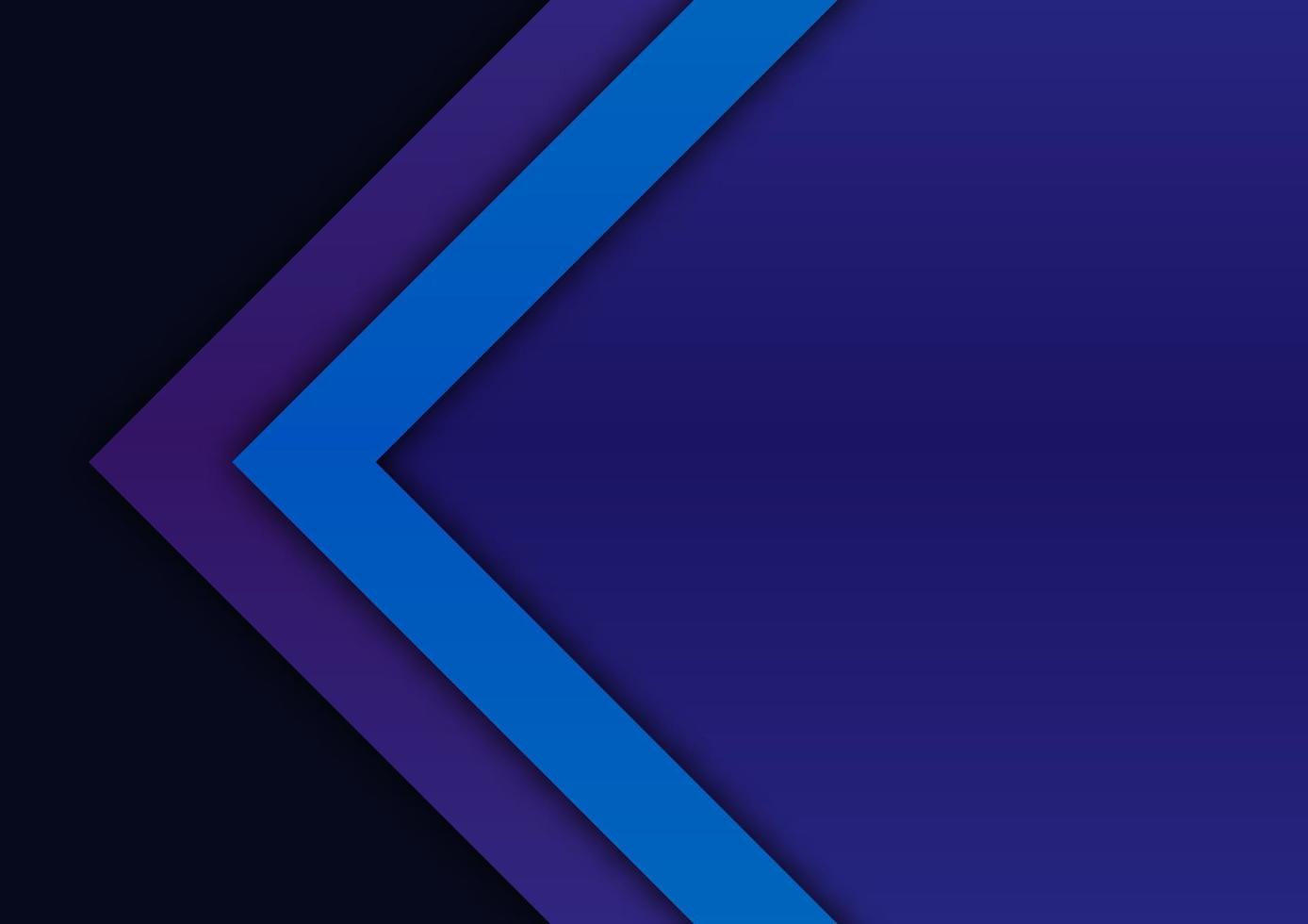 Triangle presentation blue line arrow purple dark background vector