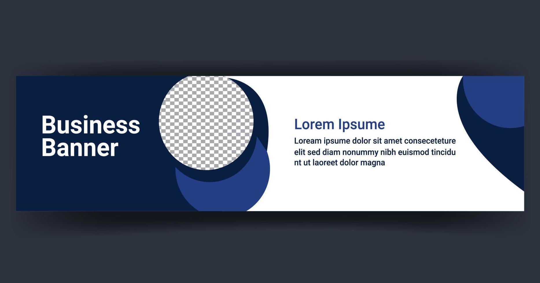 business web banner template design free vector