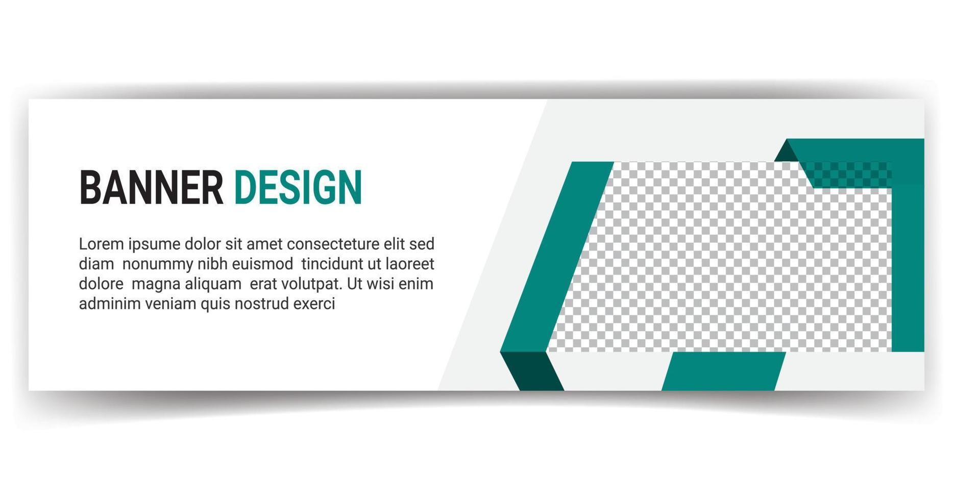 business  cover page or web ads banner design template Free Vector