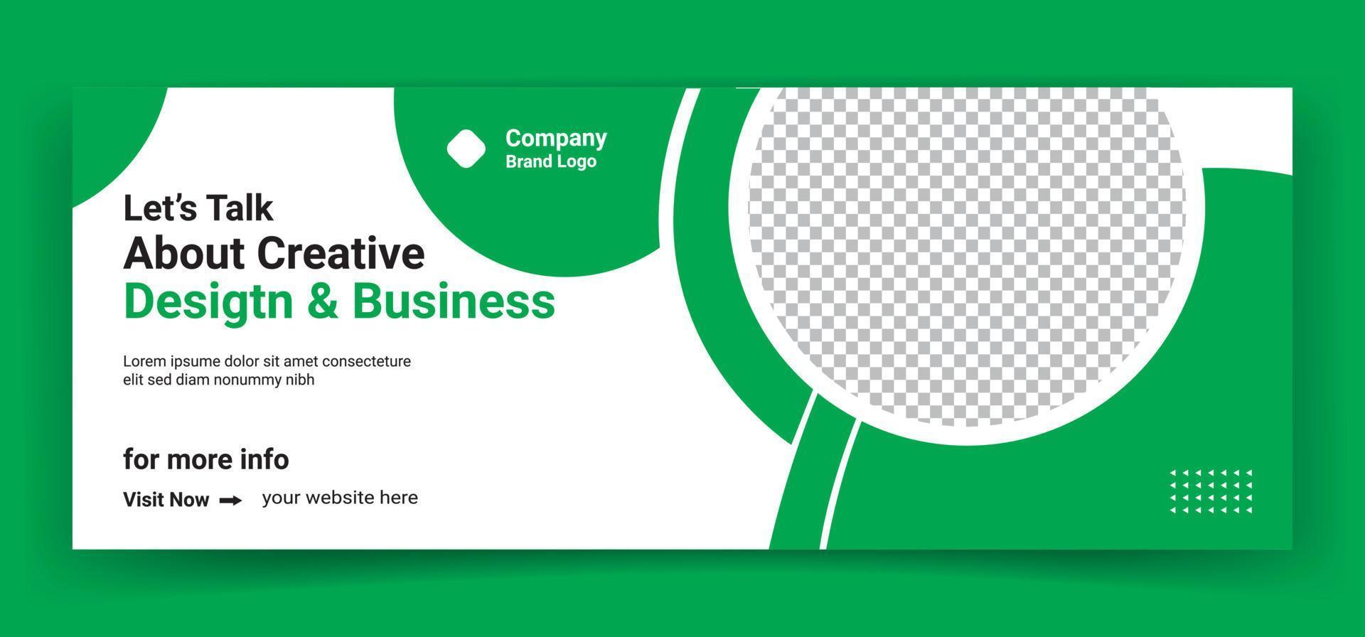 business  cover page or web ads banner design template Free Vector