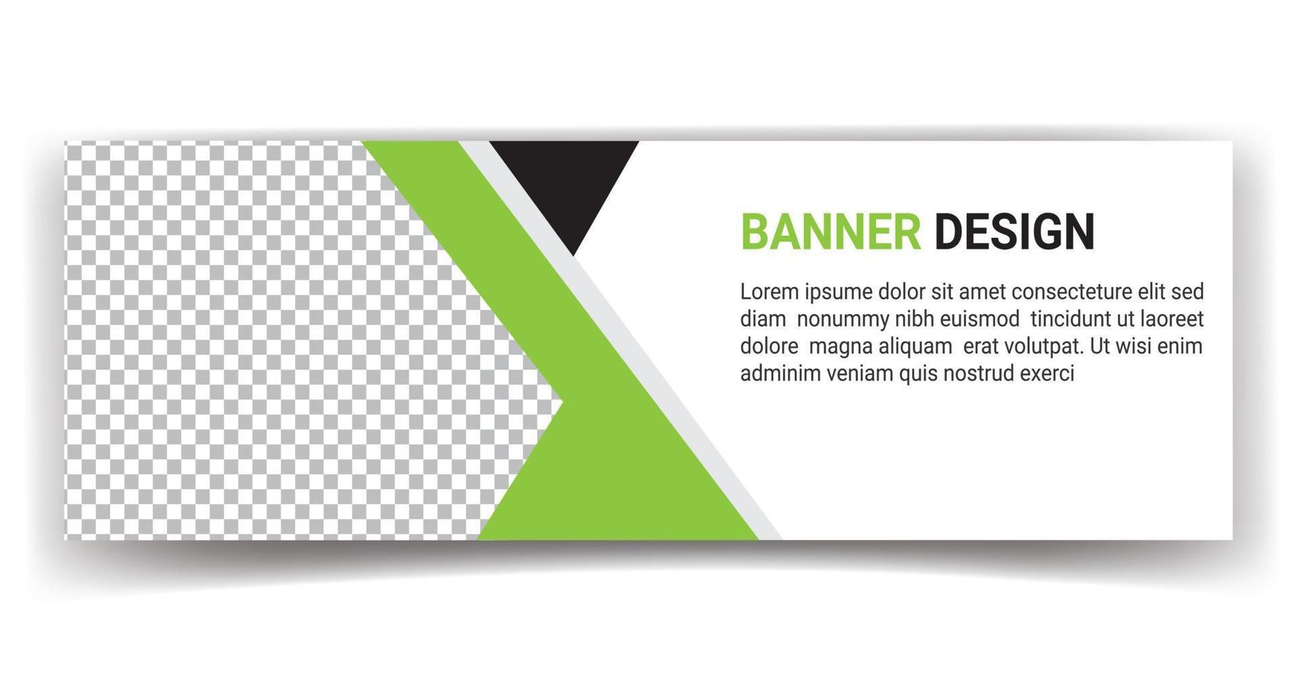 business  cover page or web ads banner design template Free Vector