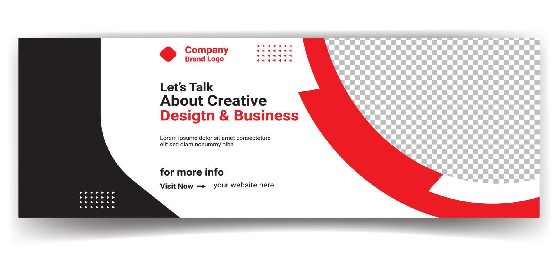 business  cover page or web ads banner design template Free Vector