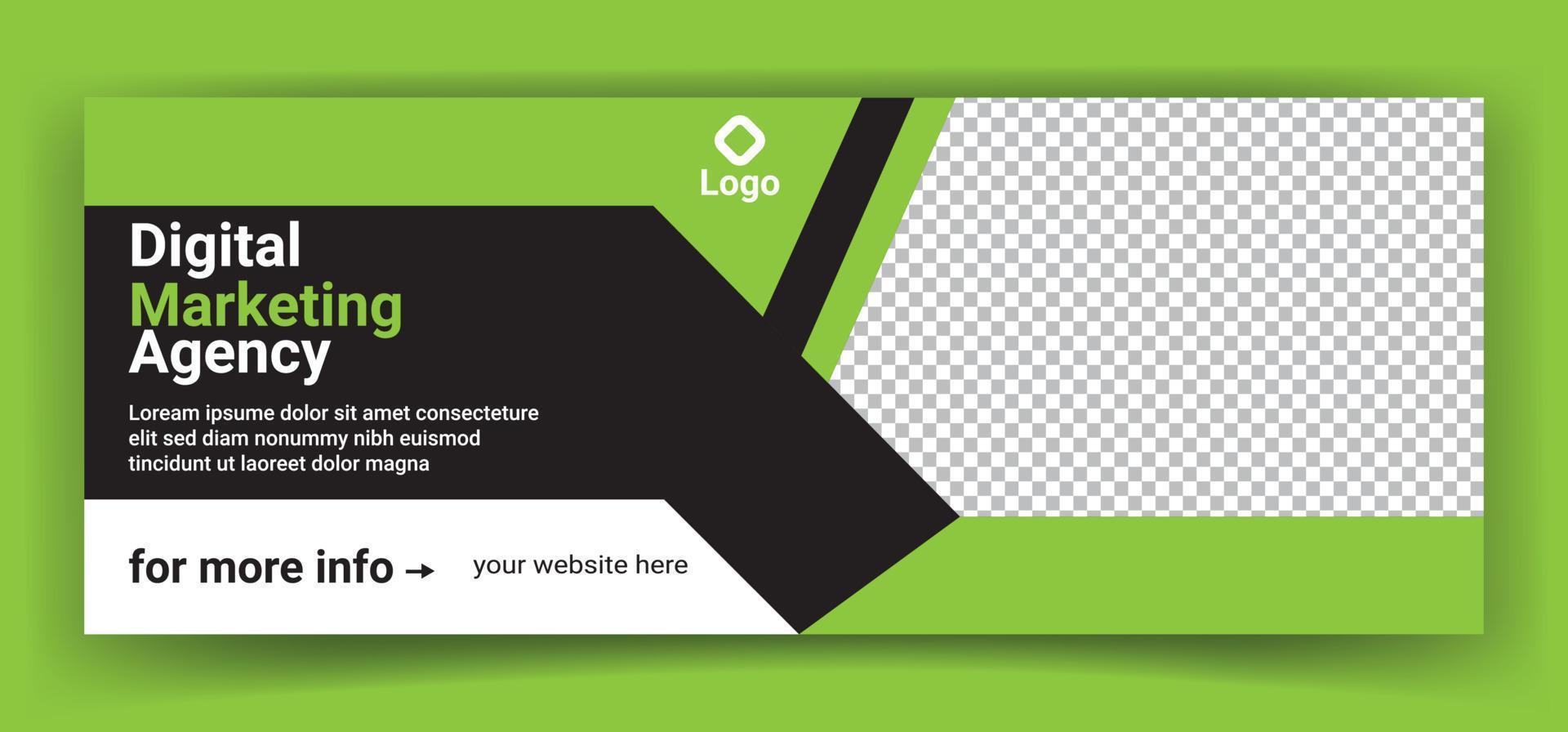 business  cover page or web ads banner design template Free Vector