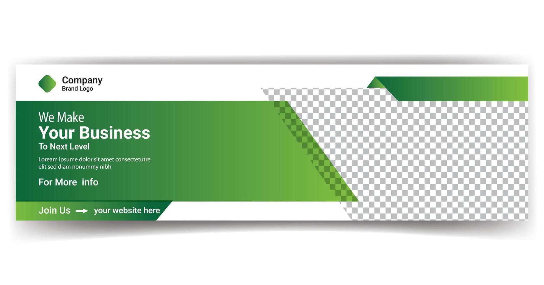 business web banner template design free vector