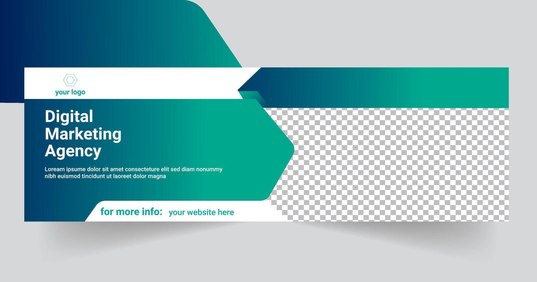 business web banner template design free vector