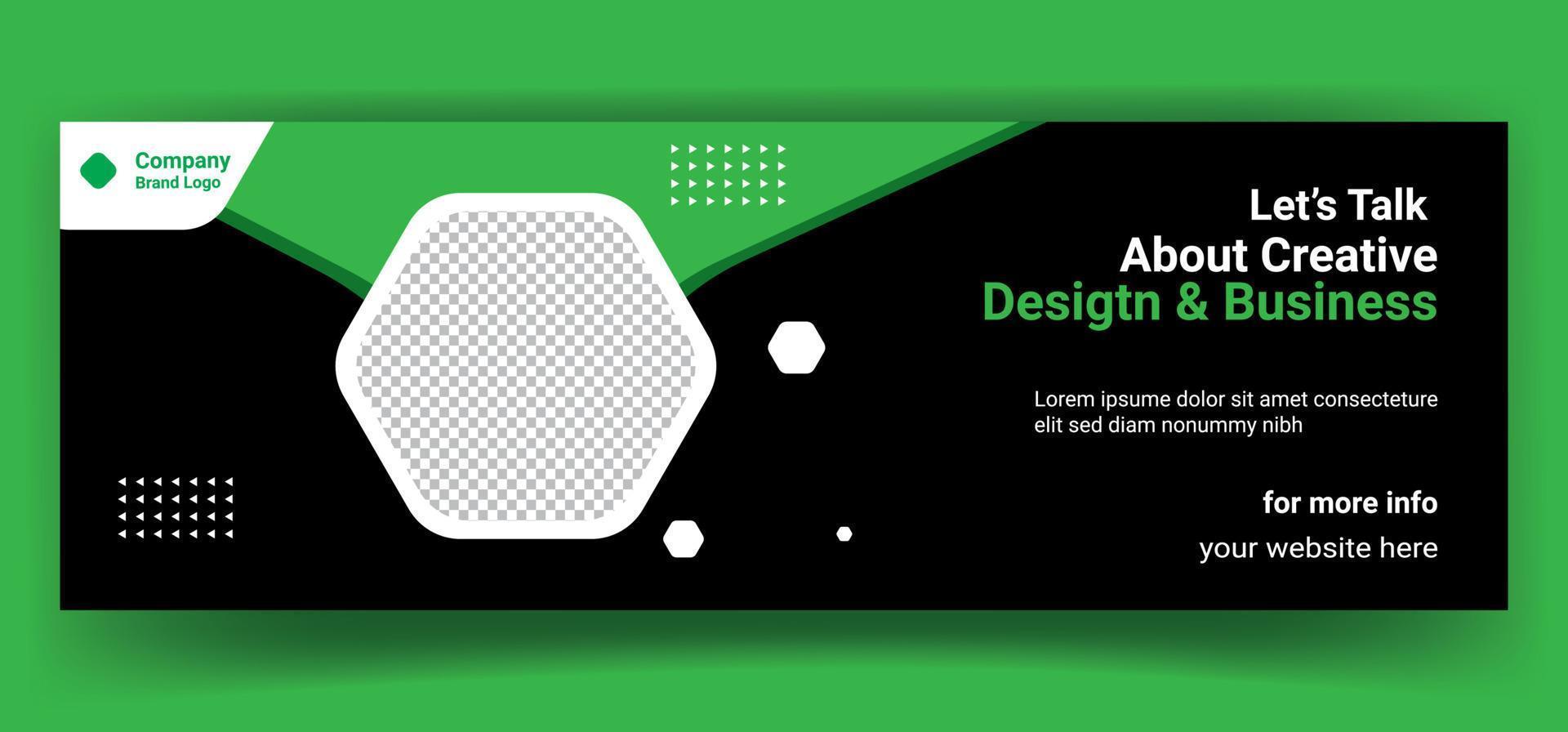 business  cover page or web ads banner design template Free Vector