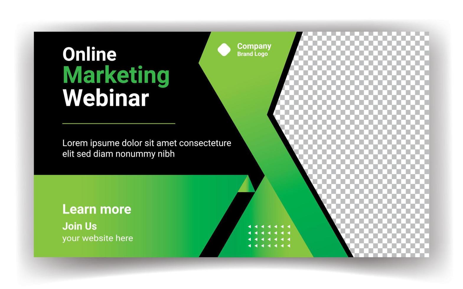 business  cover page or web ads banner design template Free Vector