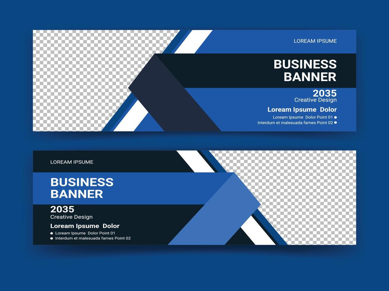 business  cover page or web ads banner design template Free Vector