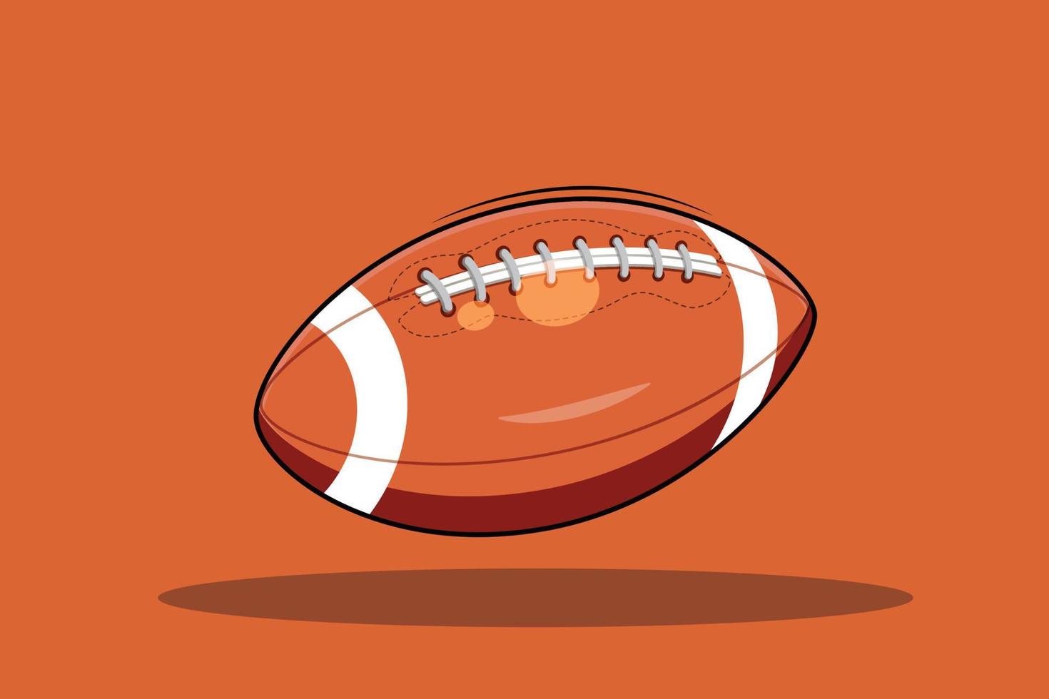 American football ball sport illustration vector