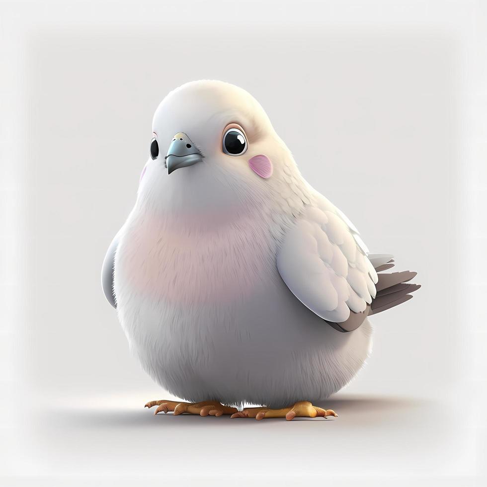 dove illustration AI Generated photo