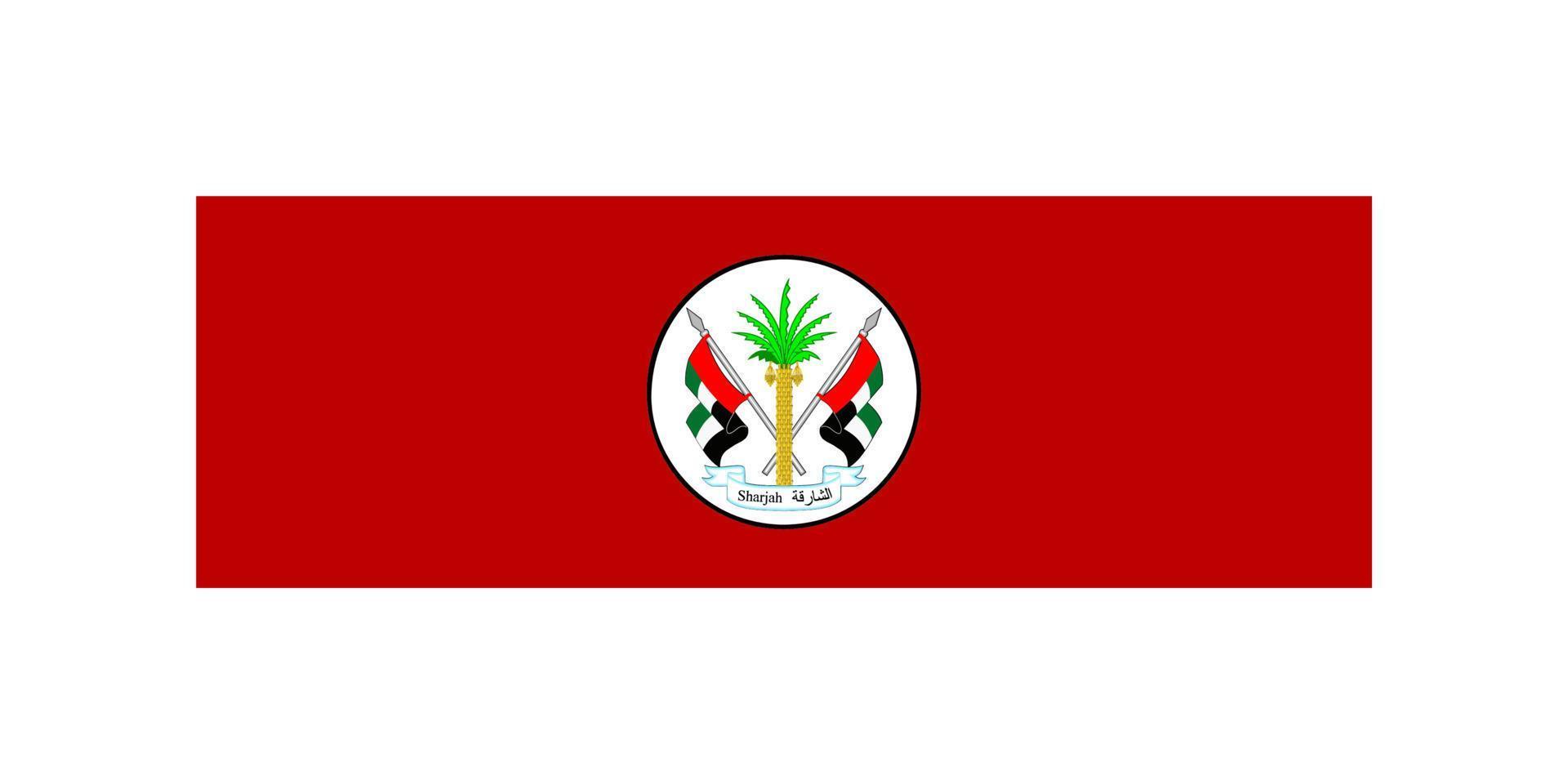 Simple flag emirate of the United Arab Emirates vector