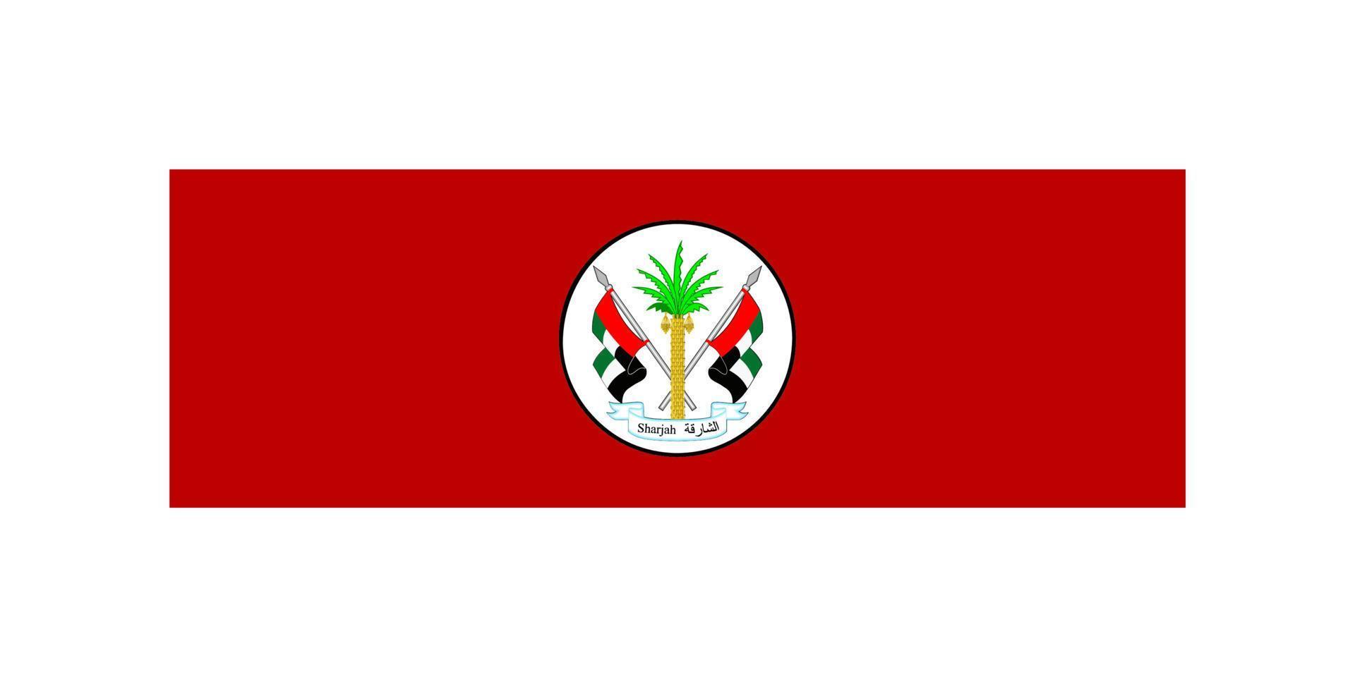 Simple flag emirate of the United Arab Emirates vector