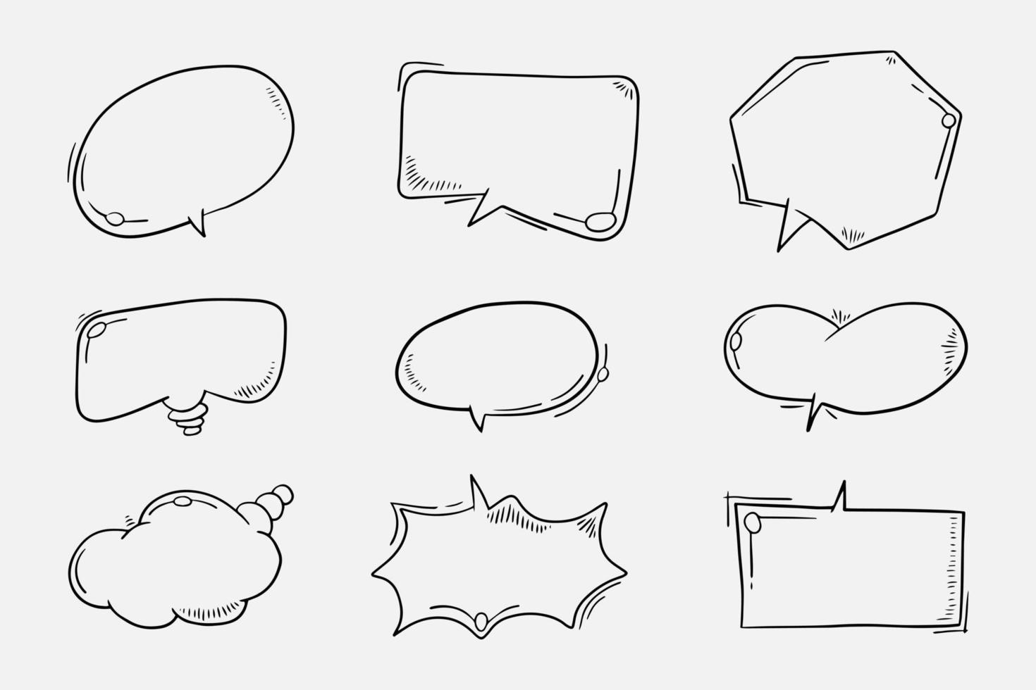 blank text bubbles for comics, banners and more. vector