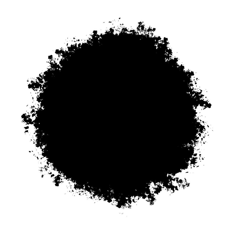 Black Distress Brushes. Grunge Texture. Splash Banner. vector illustration.
