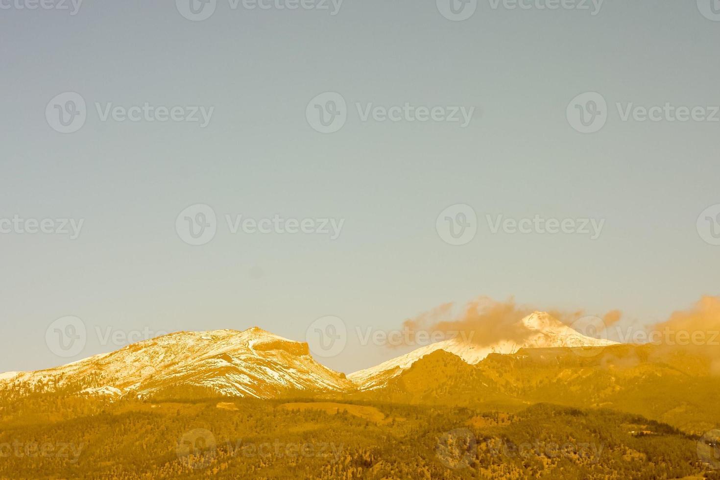 Scenic mountain landscape photo