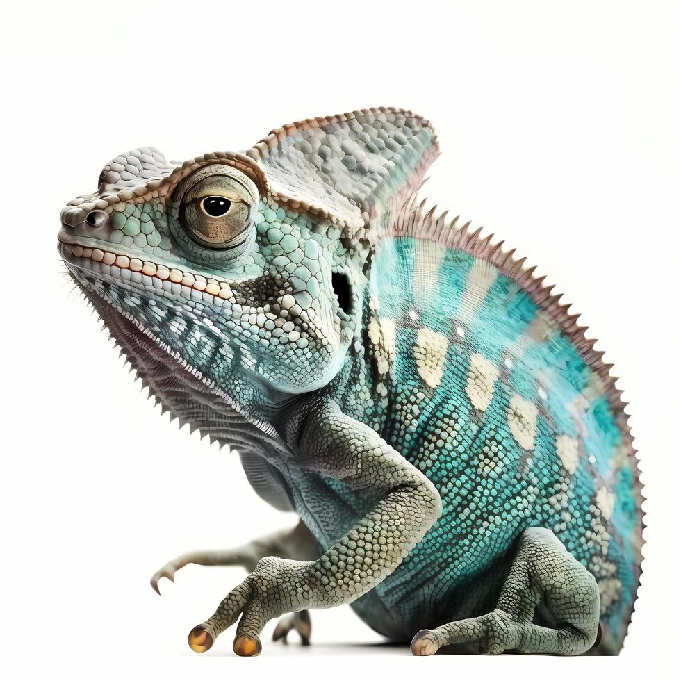 chameleon  illustration AI Generated photo