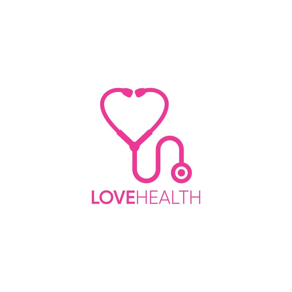 STETHOSCOPE HEALTH LOGO vector