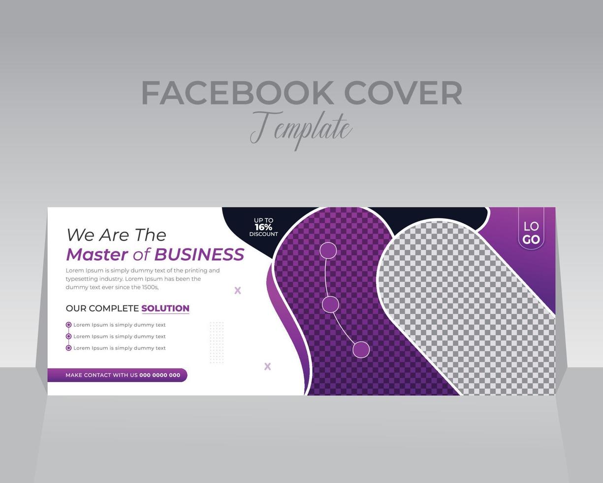 Creative Corporate Social Media Design Cover Template vector