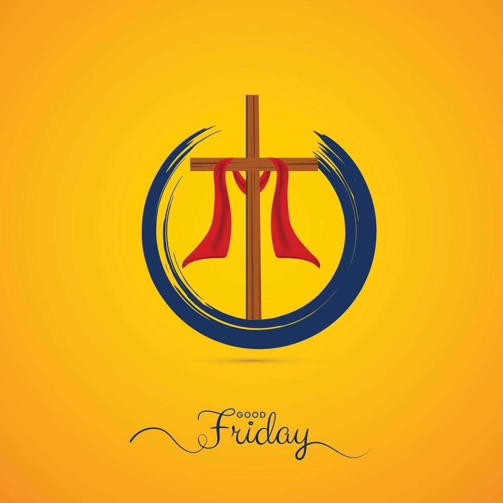 Good Friday Peace of Holy Week Social Media Post vector