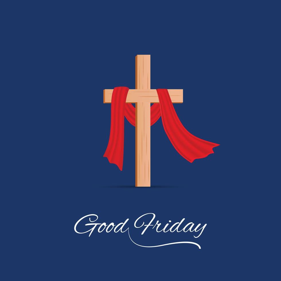 Good Friday Peace of Holy Week Social Media Post vector