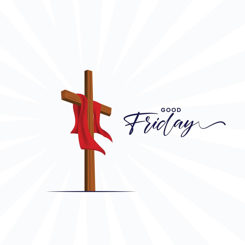 Good Friday Peace of Holy Week Social Media Post vector