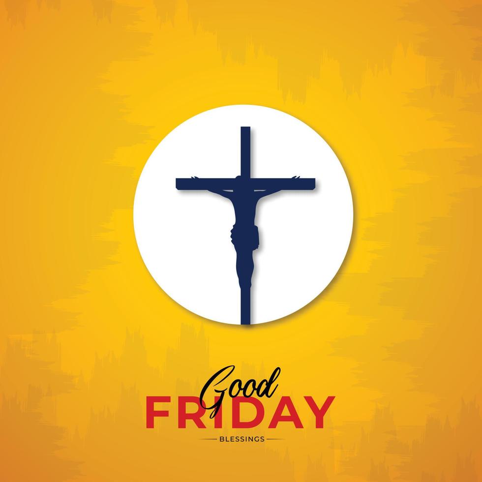 Good Friday Peace of Holy Week Social Media Post vector