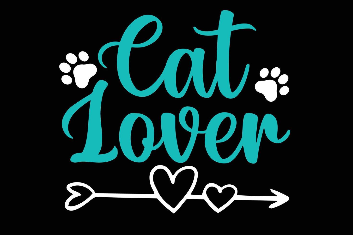 cat lover t shirt design vector