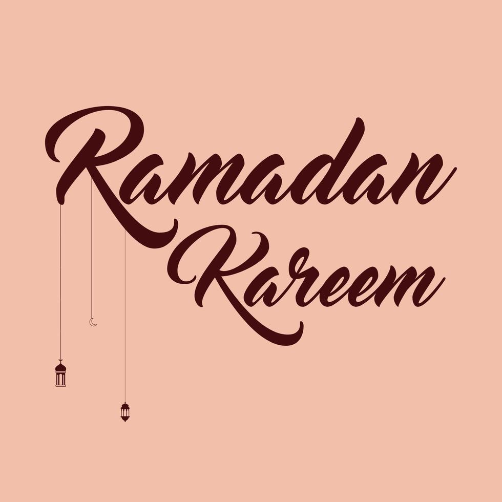 webramadan Inglés texto tipografía y caligrafía en vector. Ramadán tema, saludo tarjeta, vector