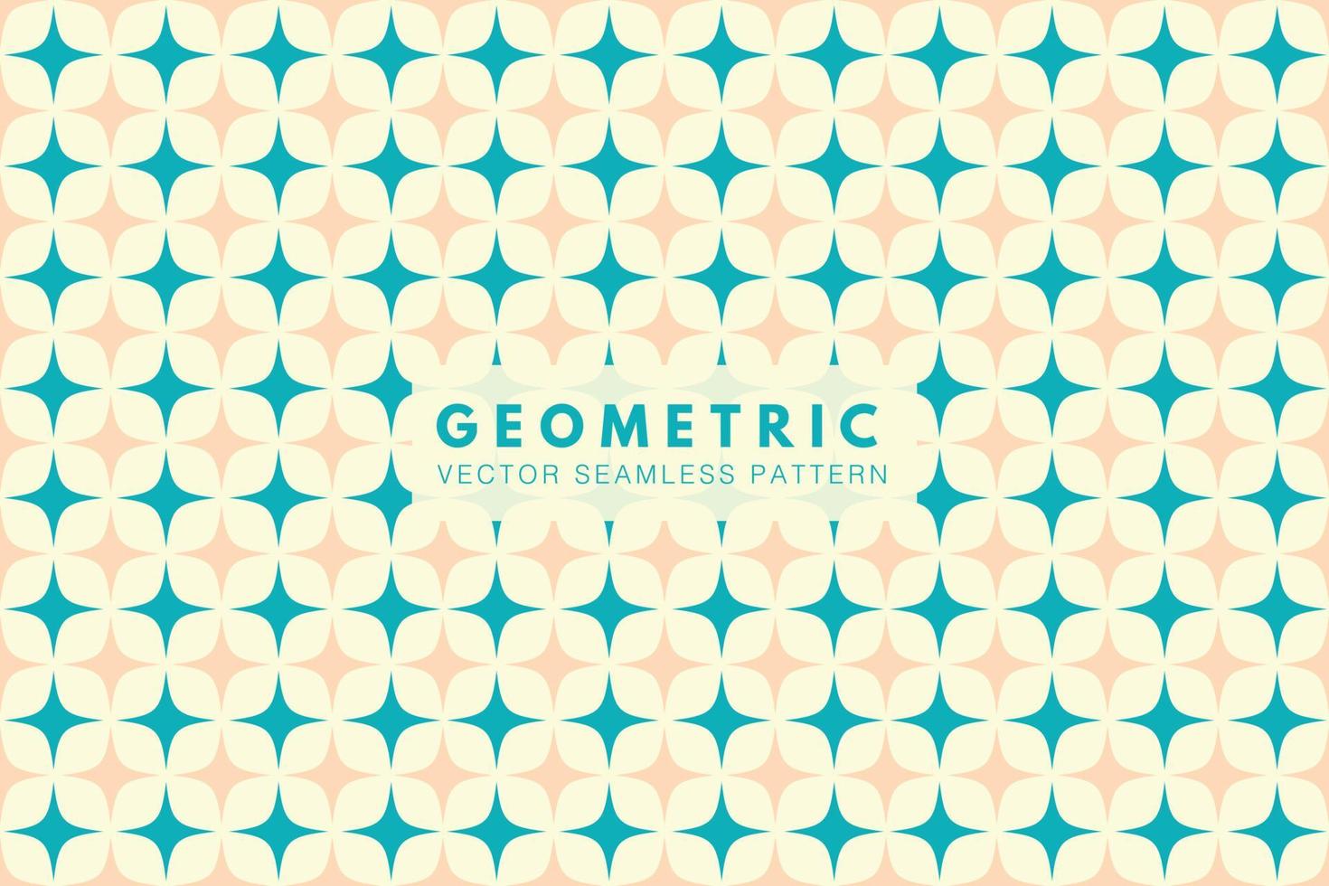 Geometric shape pastel color vector seamless repeating pattern