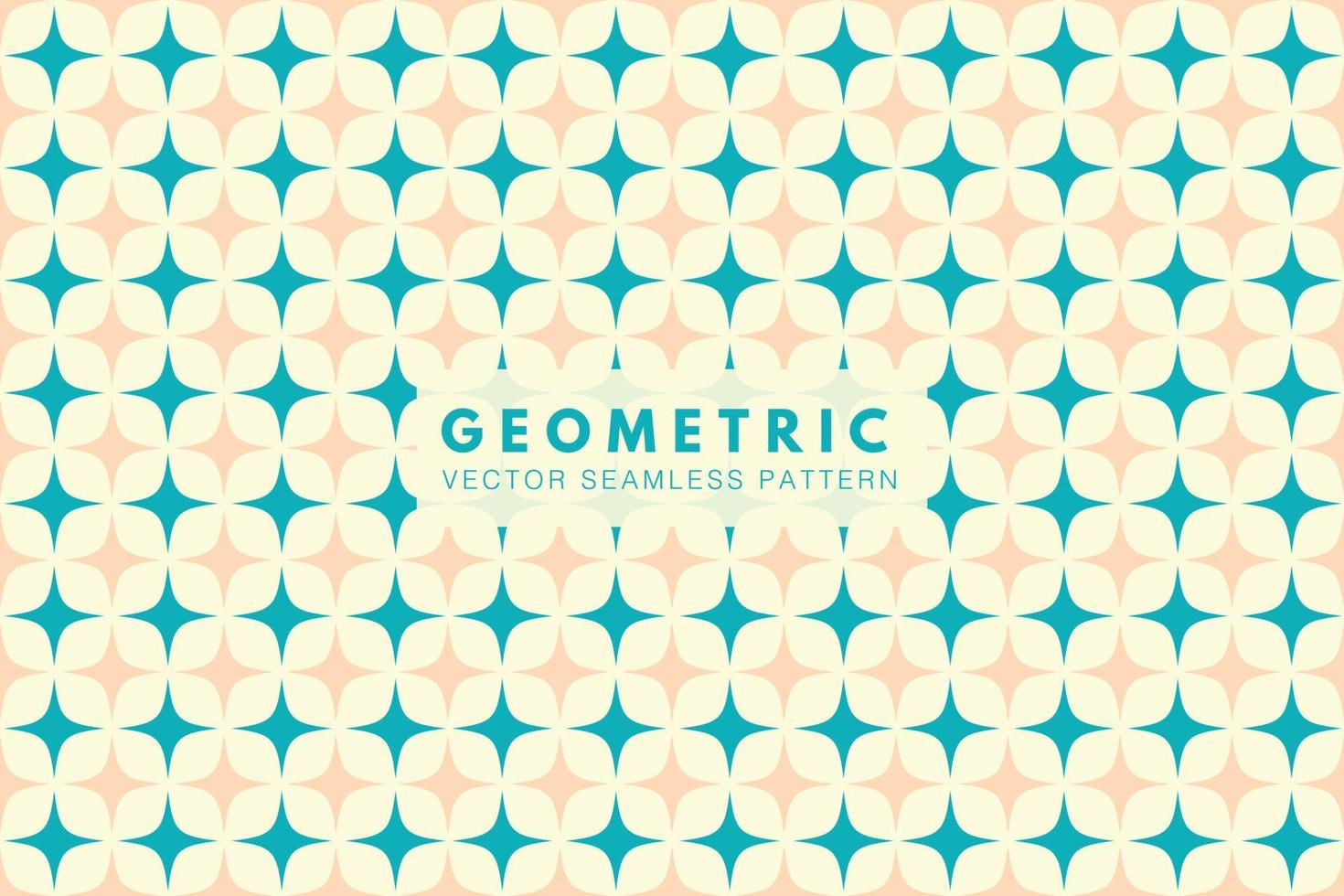 Geometric shape pastel color vector seamless repeating pattern
