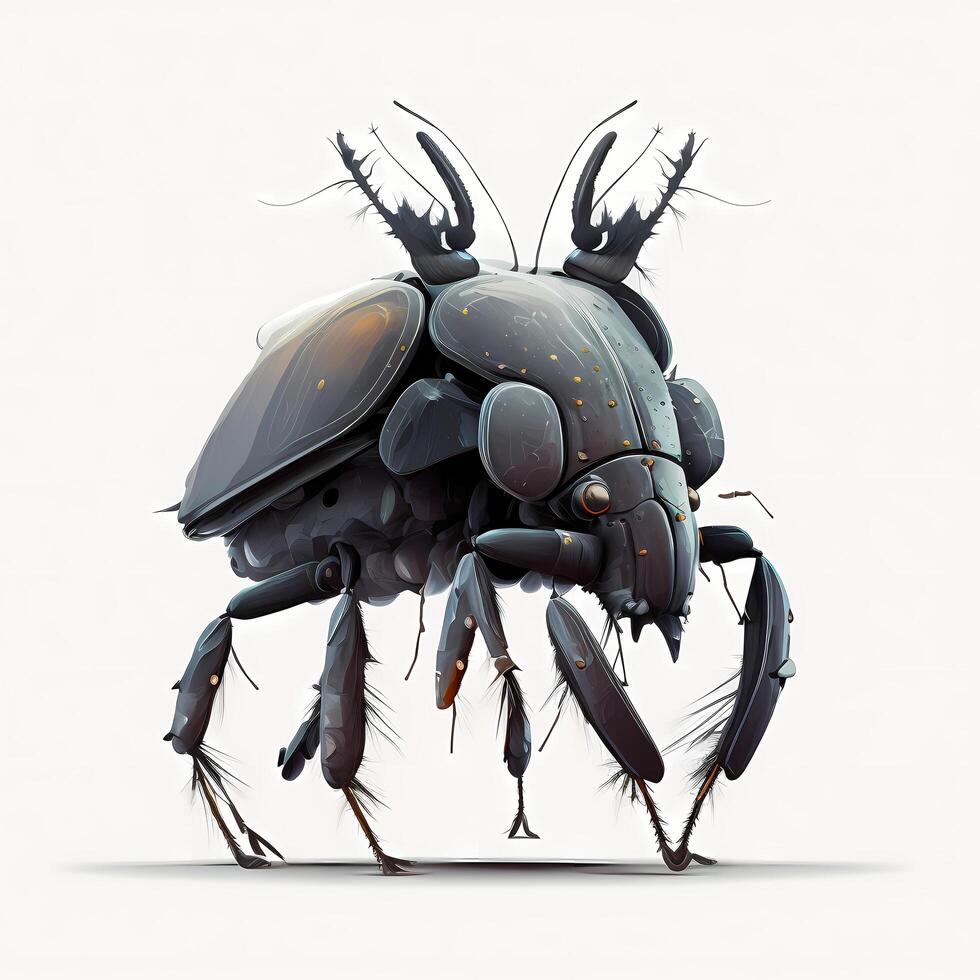 rhino beetle illustration photo