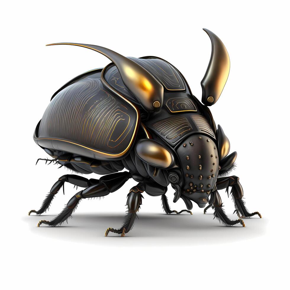 rhino beetle illustration photo