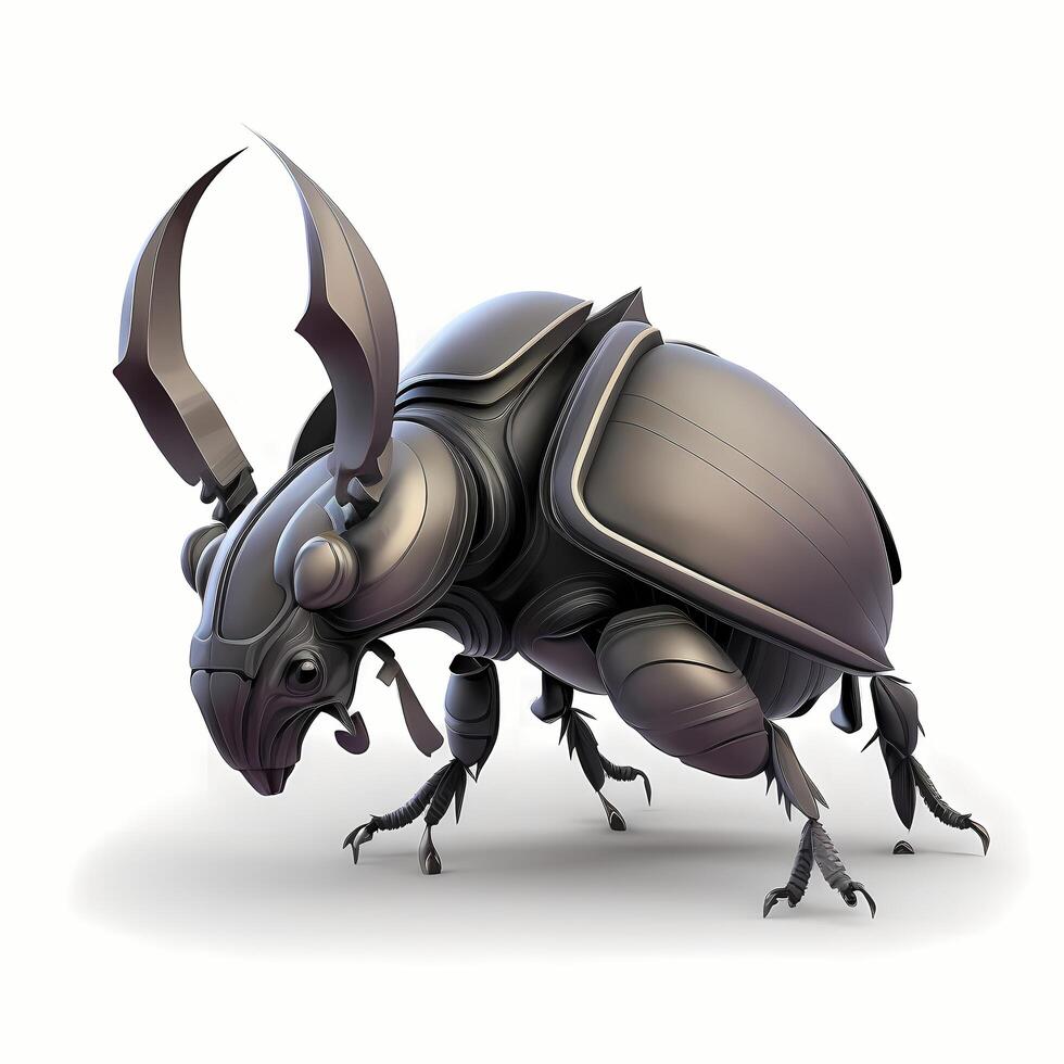 rhino beetle illustration photo