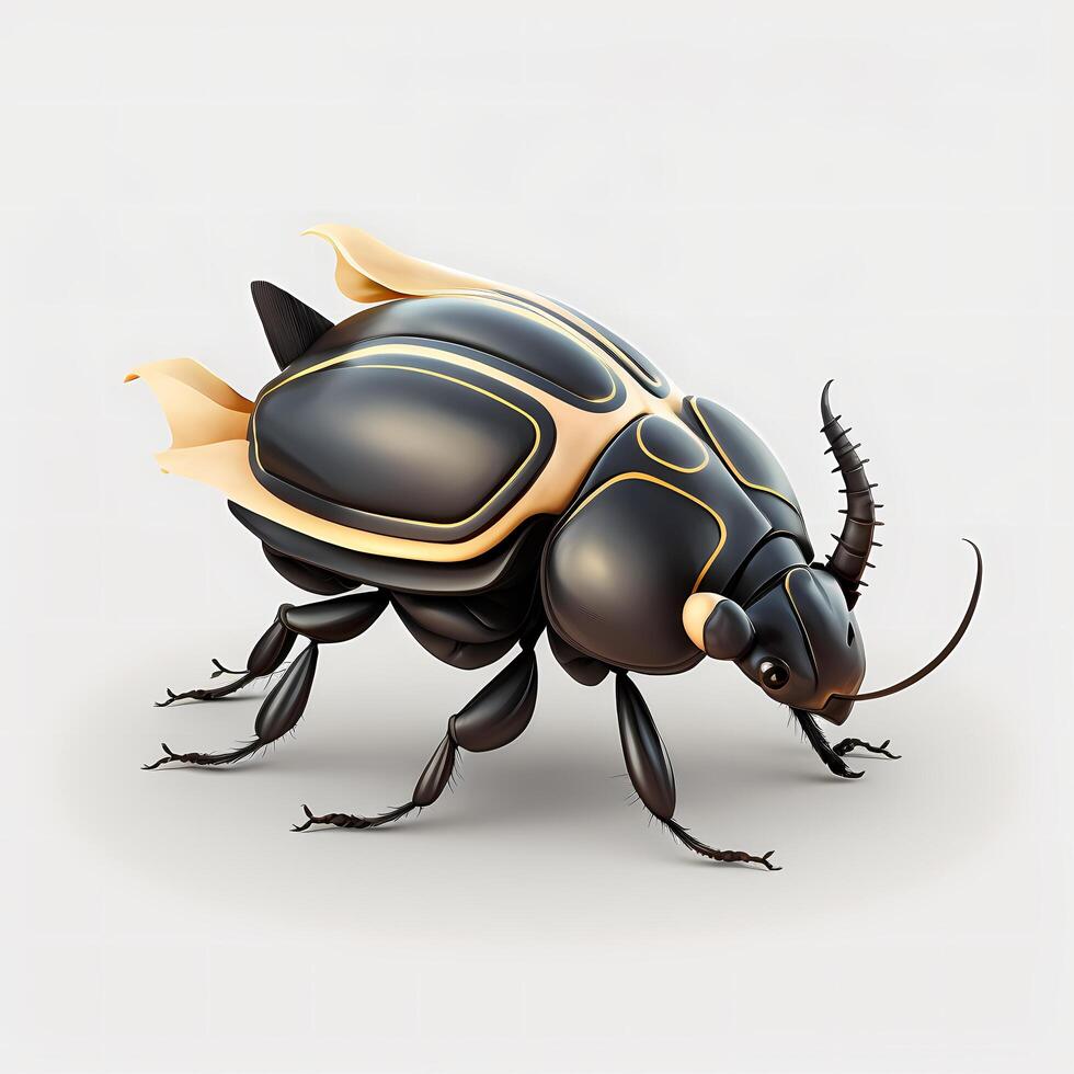 rhino beetle illustration photo