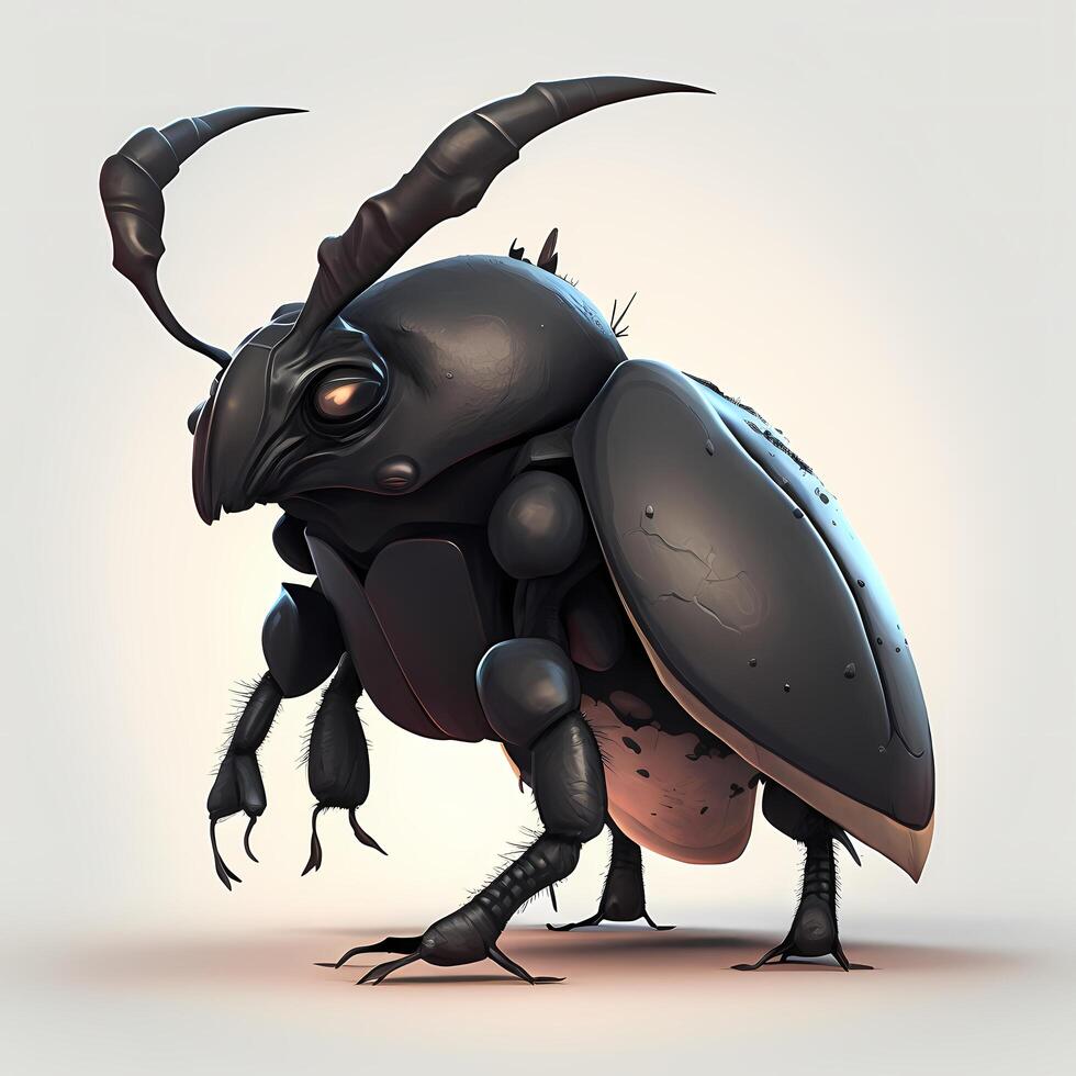 rhino beetle illustration photo