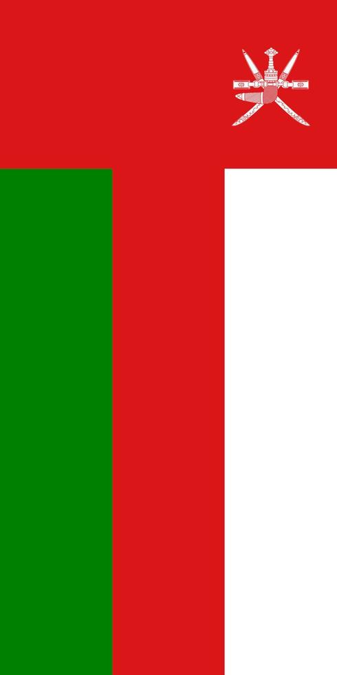 Hanging vertical flag vector