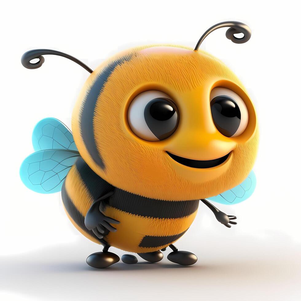 bee illustration AI Generated photo