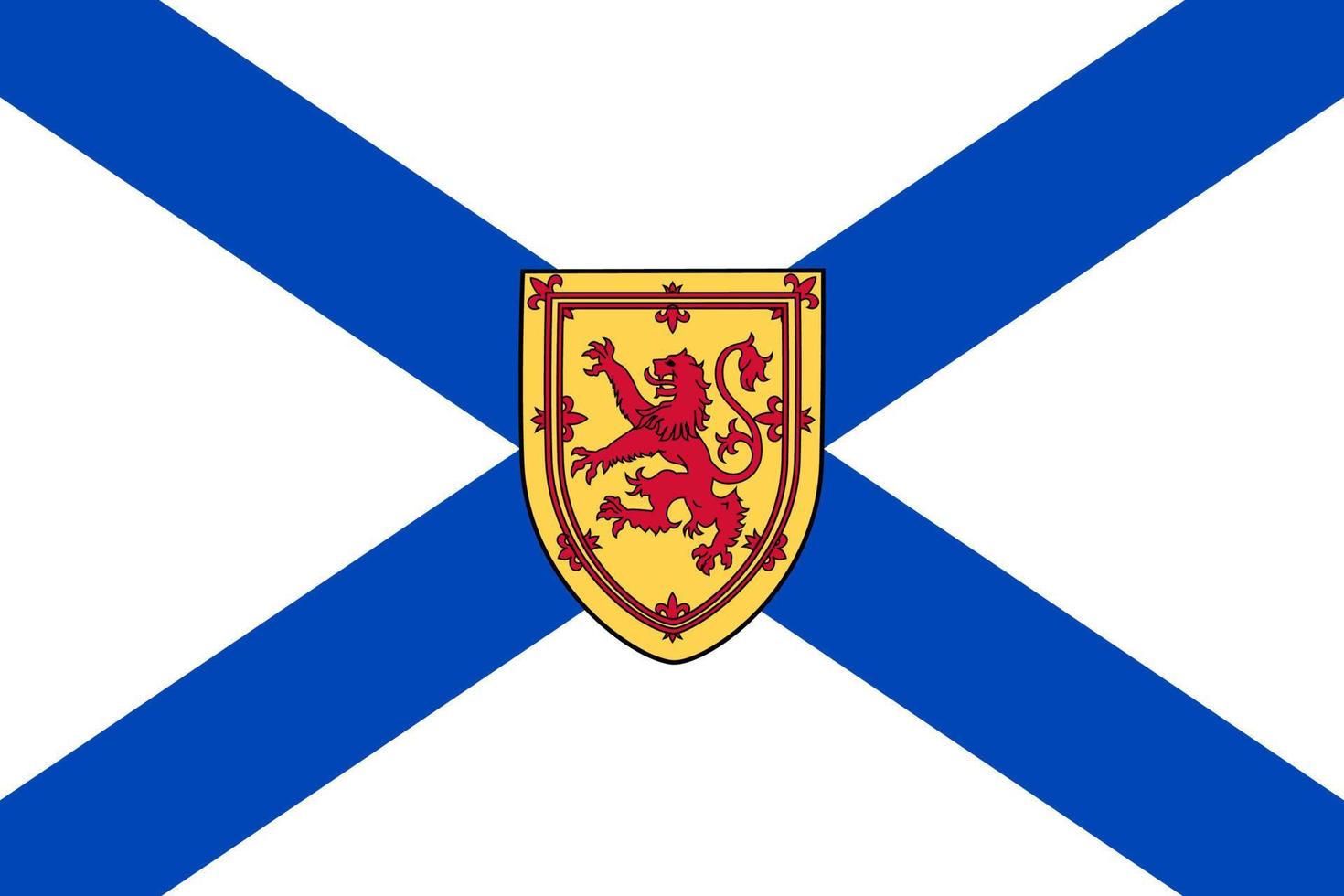 Simple flag province of Canada vector
