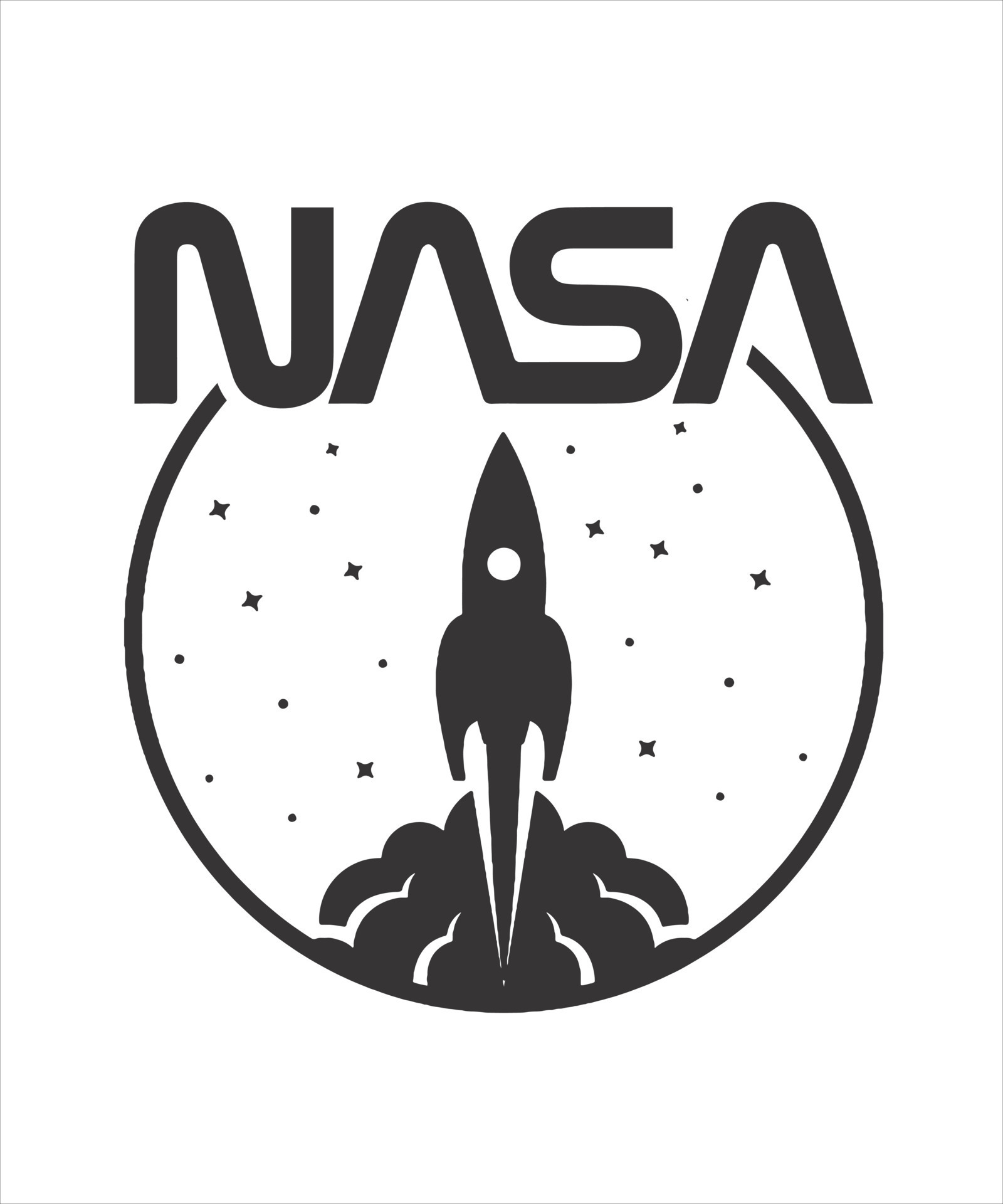 Space logo vector illustration tshirt design 21822635 Vector Art at ...