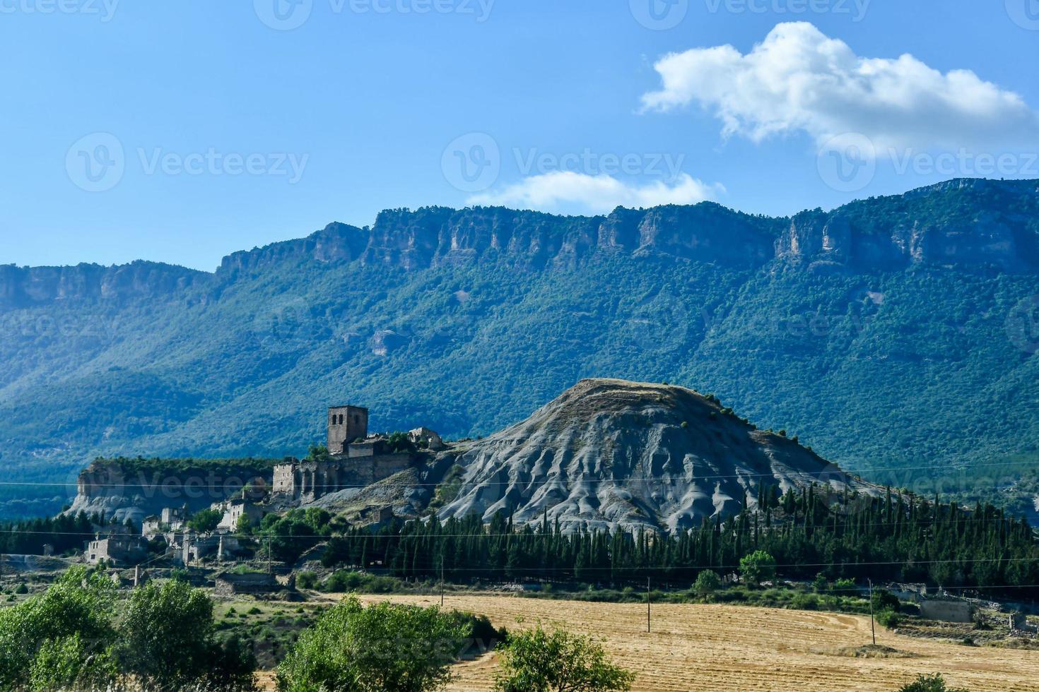 Scenic mountain landscape photo