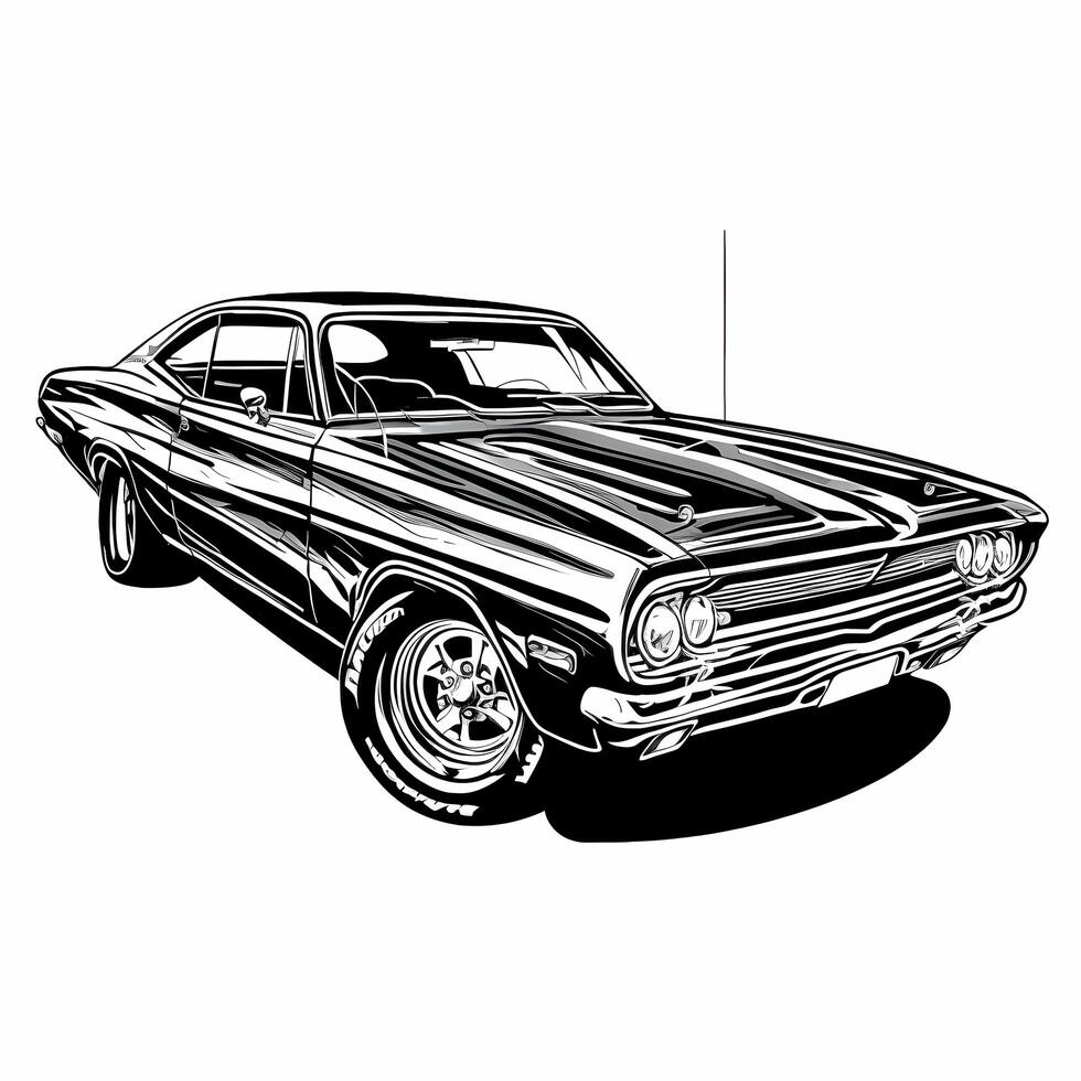 four wheel vehicle black and white photo