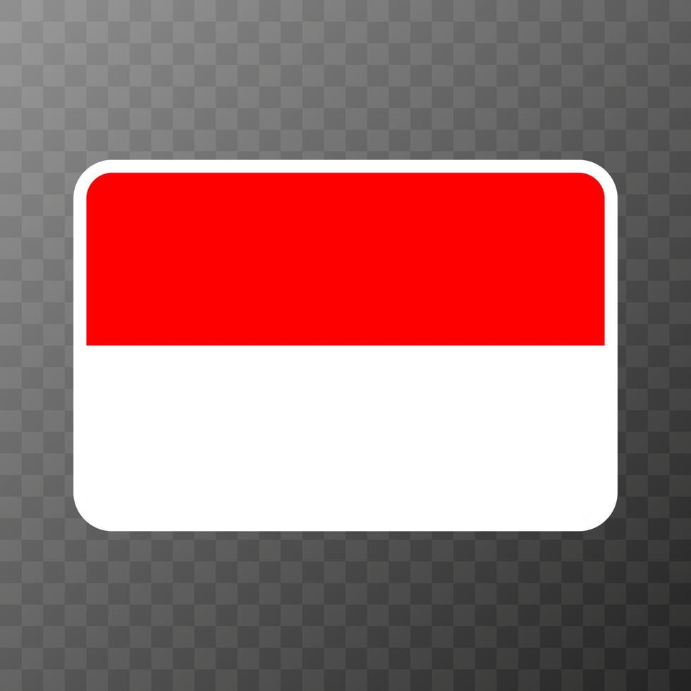 Indonesia flag, official colors and proportion. Vector illustration.