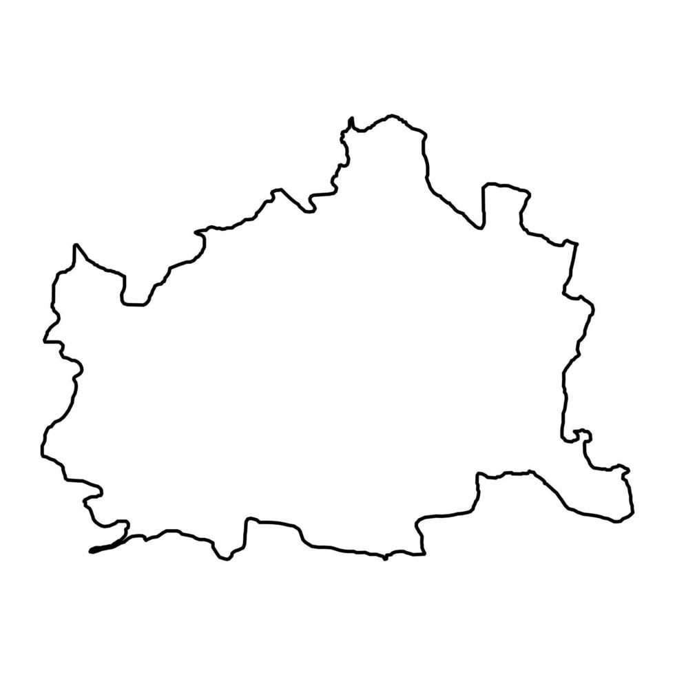 Vienna map of Austria. Vector illustration.