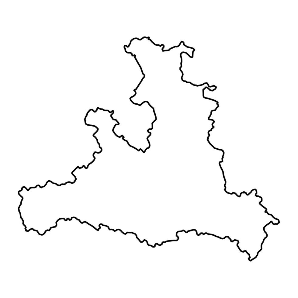 Salsburgo estado mapa de Austria. vector ilustración.
