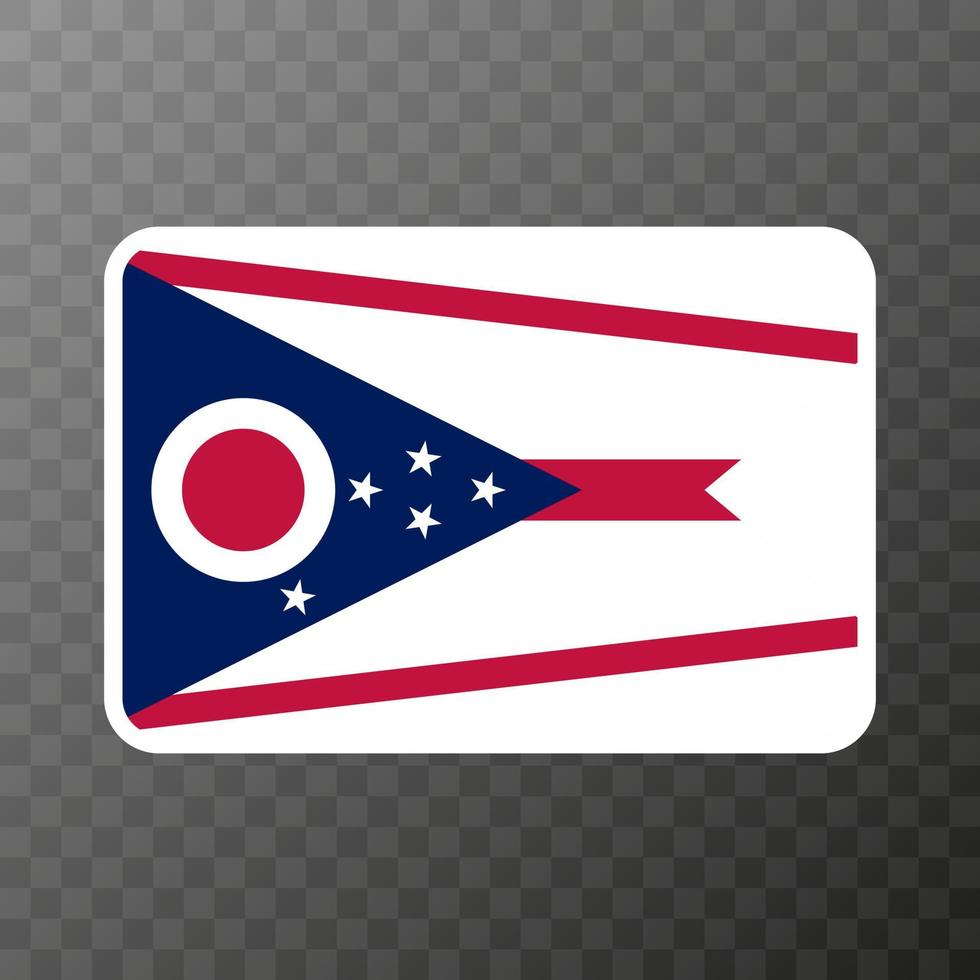 Ohio state flag. Vector illustration.